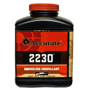 Accurate 2230 Smokeless Gun Powder is a fast-burning, double-base, spherical powder designed for small to medium rifle cartridges and certain pistol calibers.