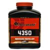 Accurate 4350 Smokeless Gun Powder is a slow-burning, single-base, extruded powder designed for high-performance in medium to large rifle cartridges.