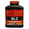 Accurate No. 2 Smokeless Gun Powder is a fast-burning, double-base powder designed primarily for use in light handgun and shotgun loads.