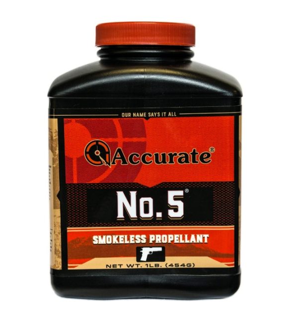 Accurate No. 5 Smokeless Gun Powder is a versatile, double-base powder designed for a wide range of handgun cartridges.