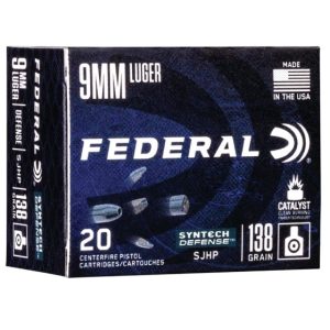 Federal Syntech 9mm Luger (9x19 Parabellum): Advanced Performance for Target Shooting and Personal Defense