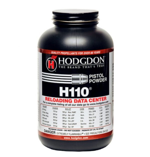 Hodgdon H110 Smokeless Gun Powder is a powerful, high-energy powder designed specifically for magnum handgun cartridges and high...