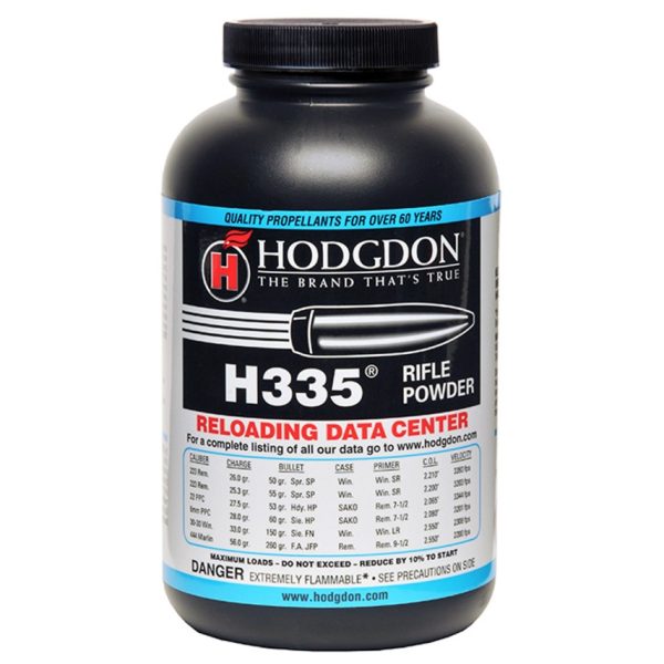 Hodgdon H335 Smokeless Gun Powder is a popular choice among reloaders for its exceptional accuracy and reliable performance in a variety of...