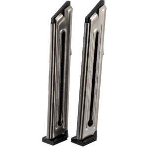 Ruger Mark III/IV magazine is designed specifically for the Ruger Mark III and Mark IV series of pistols, offering reliable performance and ease of use for shooters.