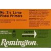 Remington Large Pistol Primers #2.5 are crafted to provide reloaders with dependable ignition, making them an excellent choice for a variety of large pistol calibers.