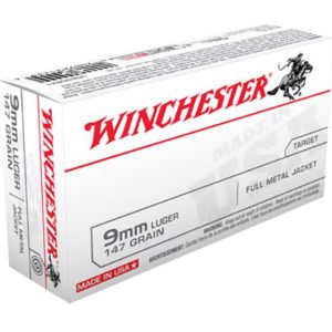 Winchester USA 9mm Luger (9x19 Para) - 50 Rounds