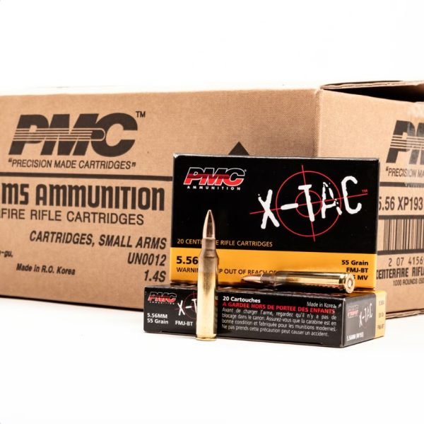 PMC X-TAC XP193 5.56x45mm NATO Ammunition - 1000 Rounds, 55 Grain FMJ