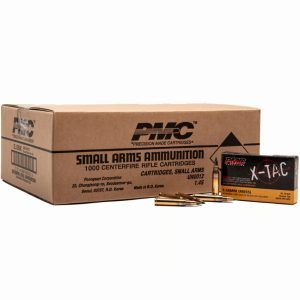 PMC X-Tac 5.56x45mm NATO GREENTIP ammunition is a high-quality, military-grade choice for shooters seeking dependable performance and penetration power.